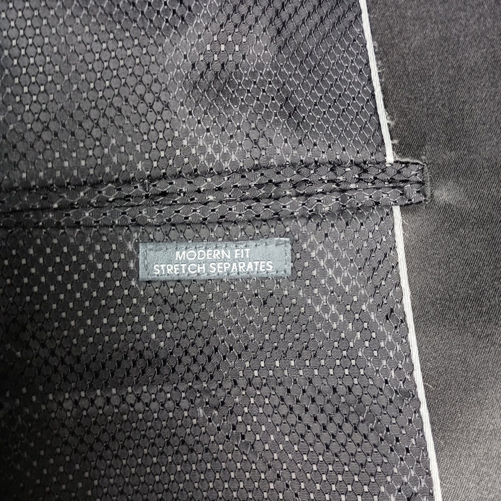 Pronto Uomo Platinum Blazer 44 Short Mens Black Wool Blend Modern Fit Stretch - Picture 8 of 15